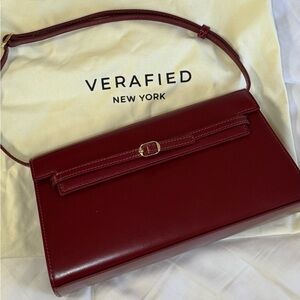 VERAFIED Patent Dark Cherry Shoulder Bag (Limited Edition)
$300 REVOLVE